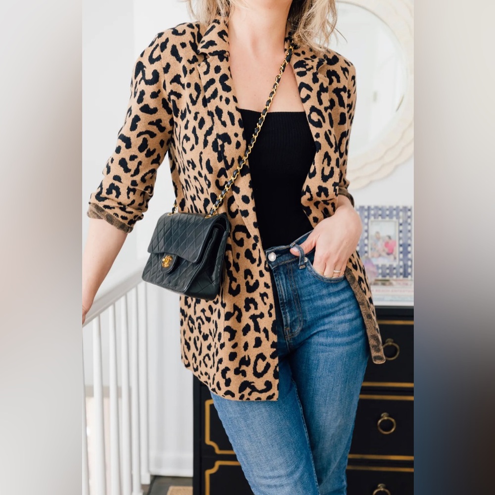 J Crew Sophie open front sweater blazer